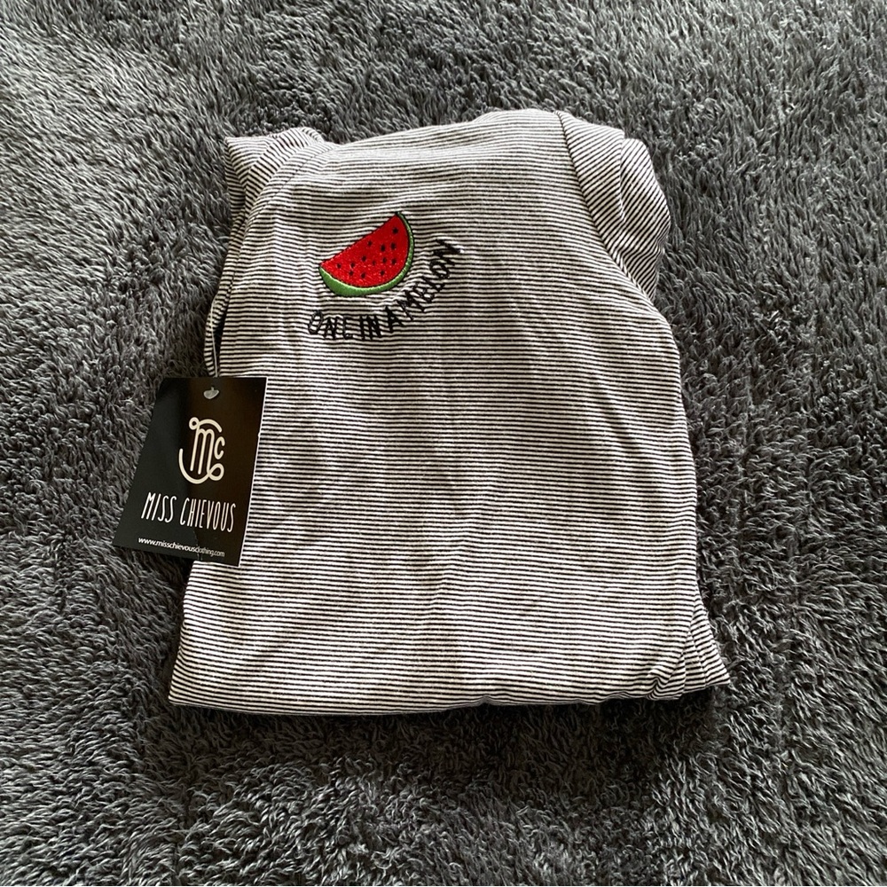 Miss Chievous Women’s Size Large “One In A Melon” Top NWT